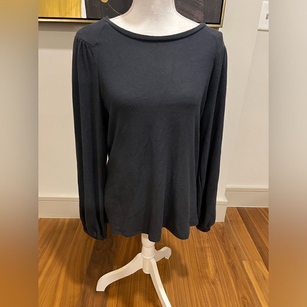 Nordstrom H by Bordeaux smoke gray women’s shirt size Large NWT
